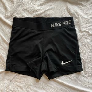Womens XS black Nike pro shorts